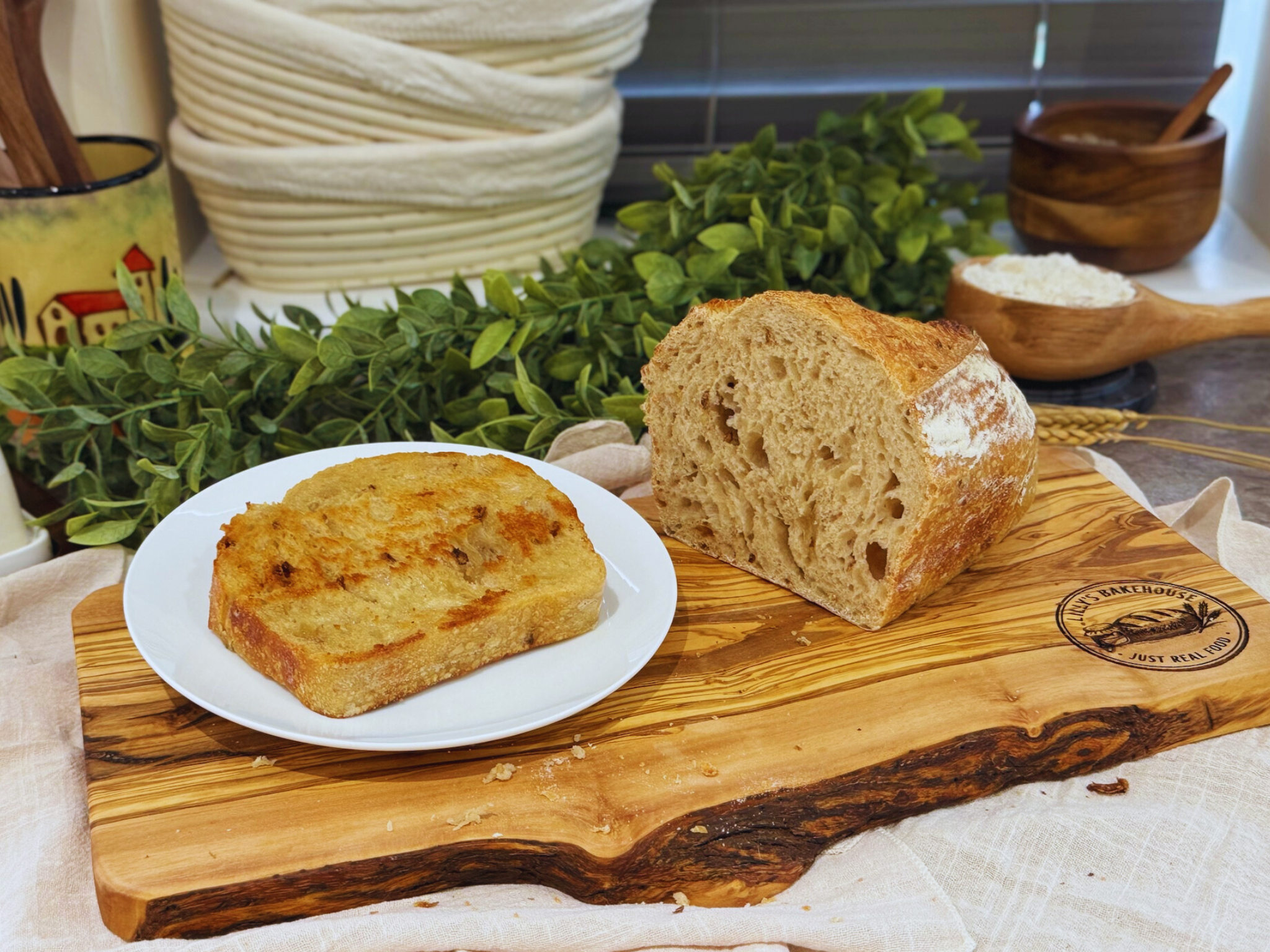 Organic White Crust Sourdough – 800g